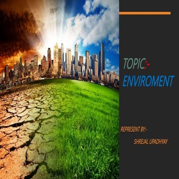 Environment and its components | PPTX