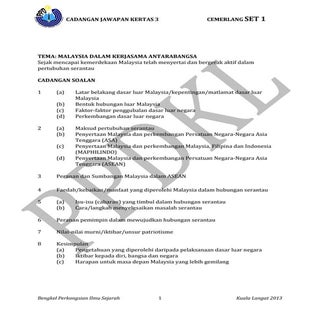 Sejarah Cadangan Jawapan K3 Set 1  ...