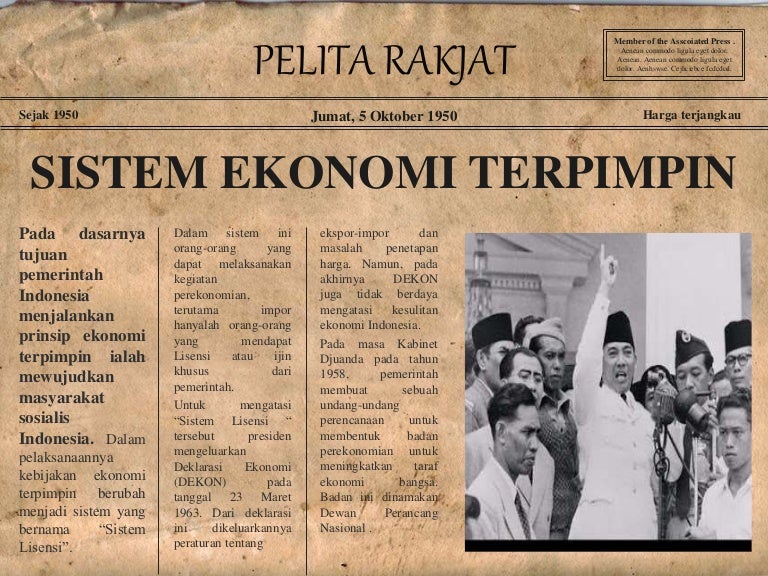 Gambar 3: Sistem Ekonomi Demokrasi Terpimpin