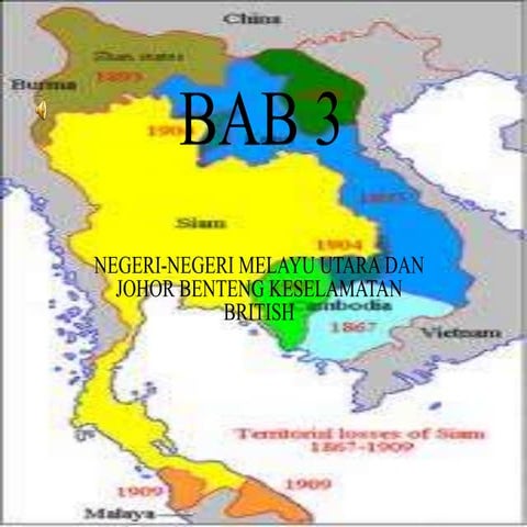SEJARAH T2 BAB 3:NEGERI-NEGERI MELAYU UTARA  DAN JOHOR BENTENG KESELAMATAN BRITISH