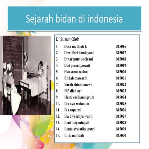 Sejarah bidan di indonesia | PPTX