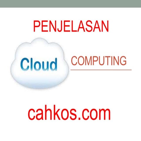 Sejarah cloud computing | PPTX