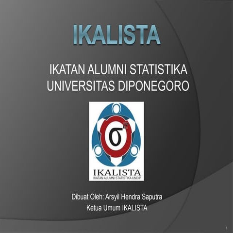 Sejarah Ikatan Alumni Statistika Universitas Diponegoro (IKALISTA)