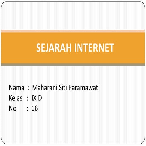Sejarah perkembangan internet | DOC