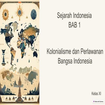 materi kelas XI sejarah - kolonialisme dan perlawanan bangsa Indonesia ...
