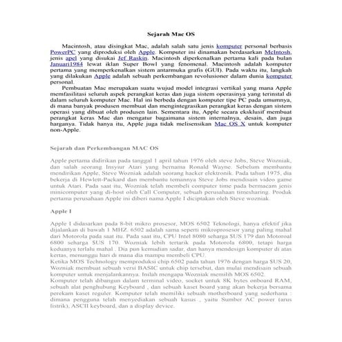Sejarah Mac OS