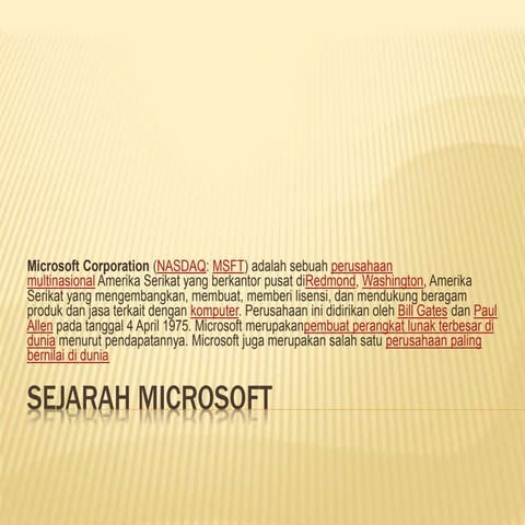 Sejarah microsoft