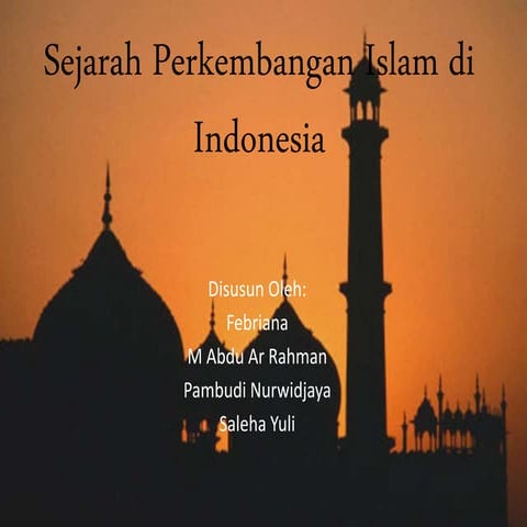 Sejarah perkembangan islam di indonesia