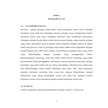 Sejarah perkembangan jaringan wlan yuliani