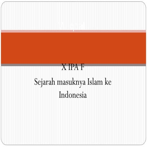 Sejarah Masuknya Islam ke Indonesia