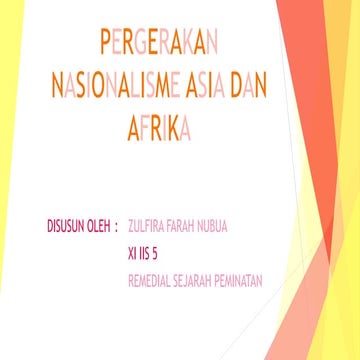 PPT SEJARAH PEMINATAN PERGERAKAN NASIONALISME ASIA DAN AFRIKA