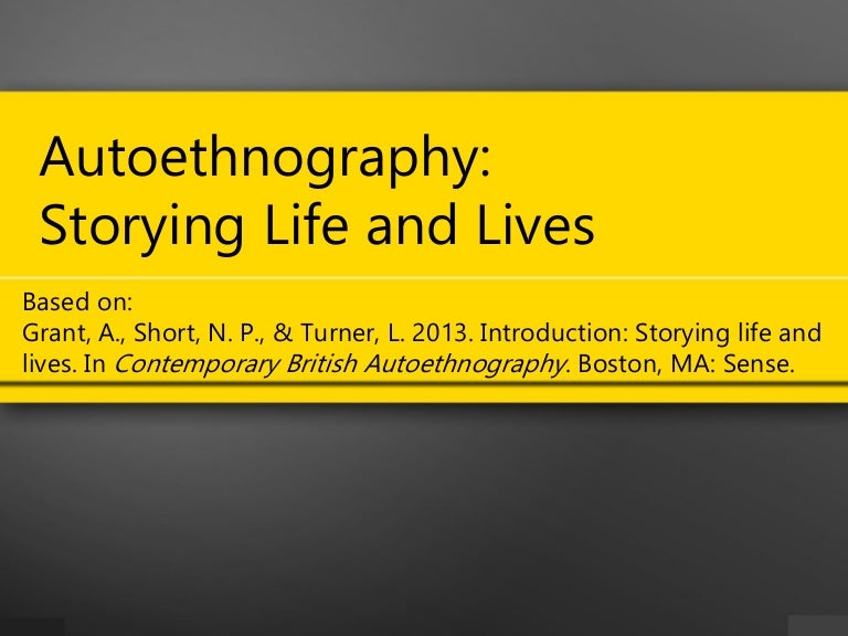Introduction to Autoethnography