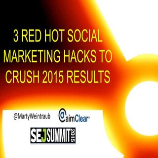 SEJ Summit 2015: 3 Red Hot Social M...