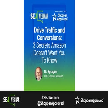Drive Traffic and Conversions: 3 Secrets Amazon Doesn't Want You To ...