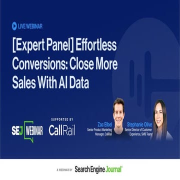 Expert Panel Effortless Conversions Close More Sales With Ai Data Pdf