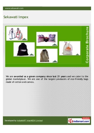 Sekawati Impex, Jaipur, Gusset Tote Bag