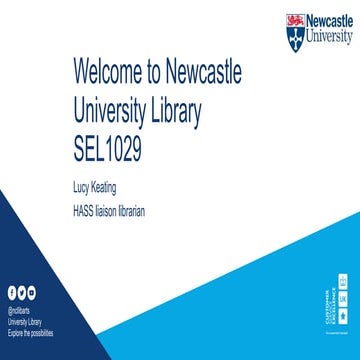 Welcome to the Library: English language/linguistics