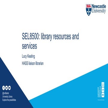 SEL8500: library resources and services