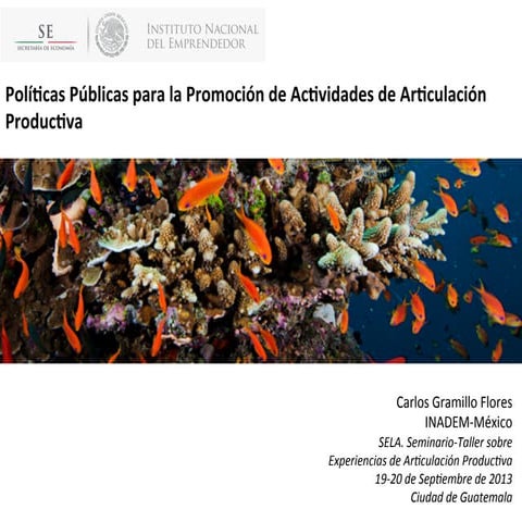 Políticas Públicas de Articulación Productiva