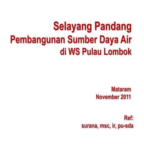 Selayang pandang sda lbk