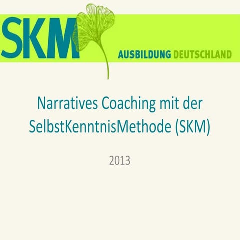 Selbstkenntnismethode Infoabend 2013