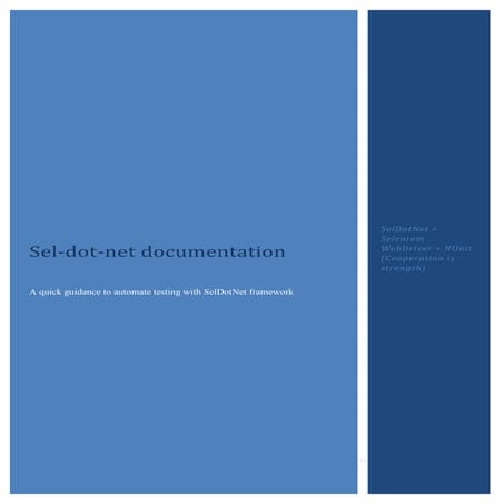 Sel dotnet documentation