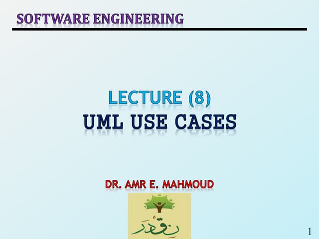 SE_Lec 08_UML Use Cases