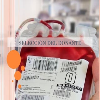 Selección de donantes de sangre