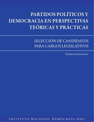 Seleccion de candidatos para cargos legislativos
