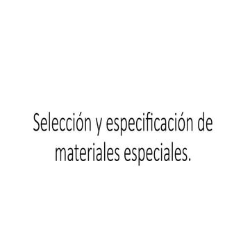 10 selección de materiales | PDF