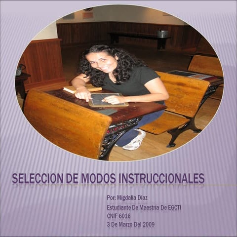 Seleccion De Modos Instruccionales