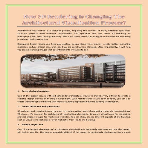 Select a 3D Rendering Company for Architectural Visualization Services
