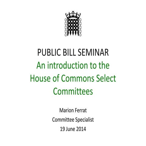 House of Commons Select Committees 2015 | PPTX