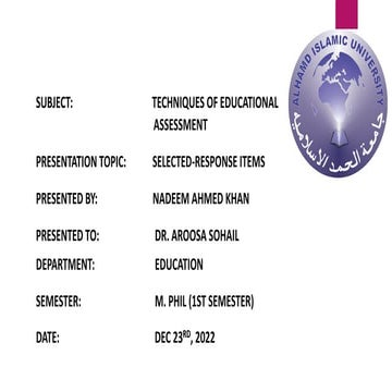 Selected Response Items.pdf