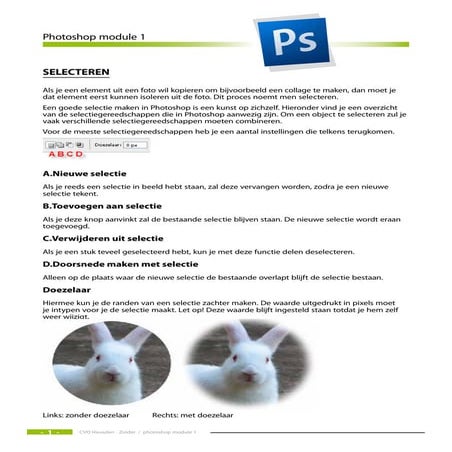 Selectie gereedschappen