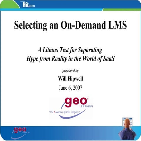 Selecting an OnDemand LMS