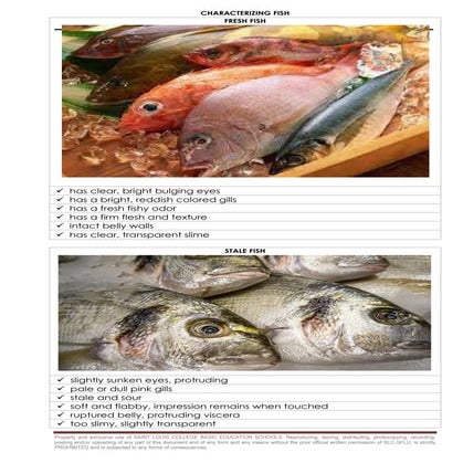 SELECTING BEST FINFISH AND SHELLFISH IN THE MARKET | PDF