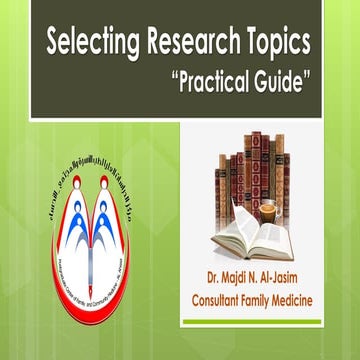 Selecting research topic dr majdi