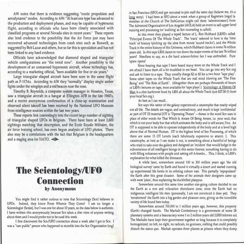 The Scientology/UFO connection