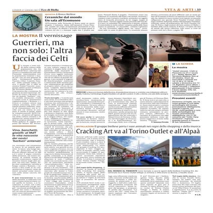 'Guerrieri ma non solo: l'altra faccia dei Celti', di Simona Perolo