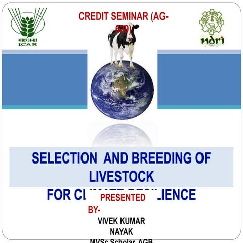 Selection & breeding of livestock for climate resilience