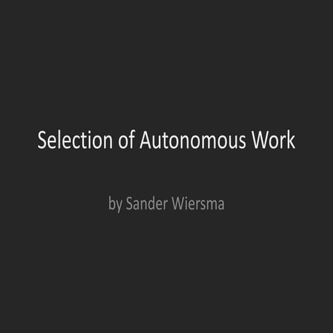 [Challenge:Future] Autonomous work groups | PDF