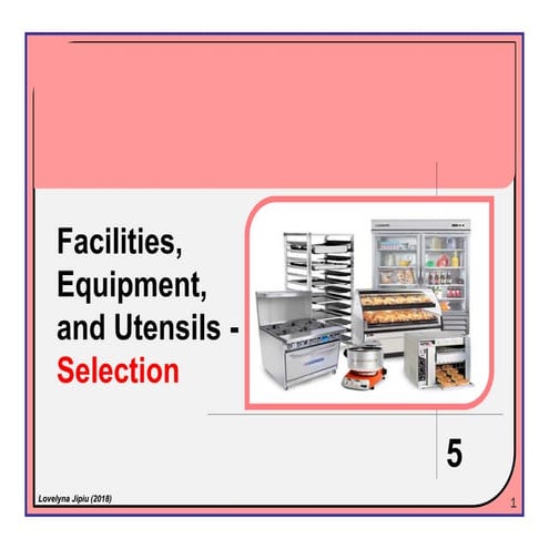 facilities equipment and Selection_of_Equipment.pdf