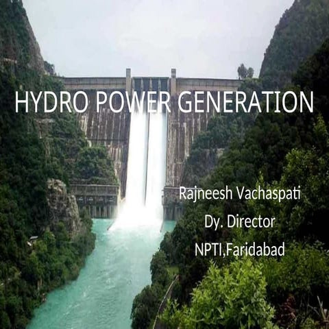 Selection of Hydro Turbine Main for turbine .ppt