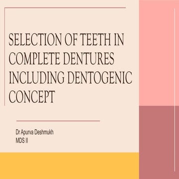 selection of teeth in complete denture.pptx