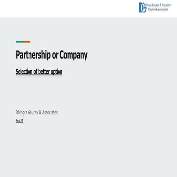 Desired Business- Company or Partnership | PDF