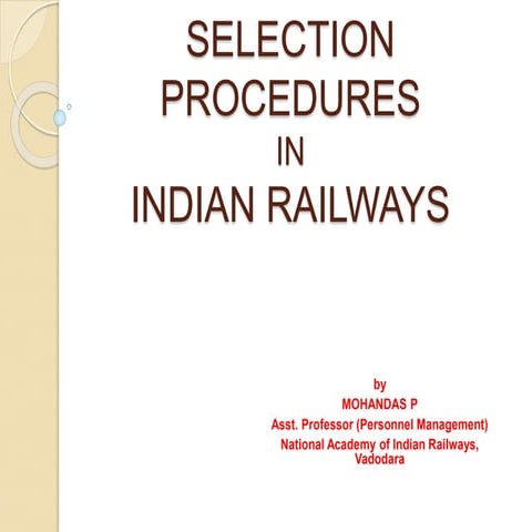 Selection procedures in ir