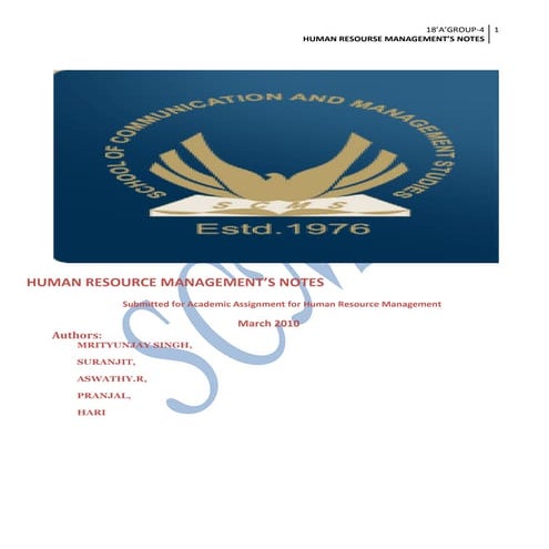 Selection process notes