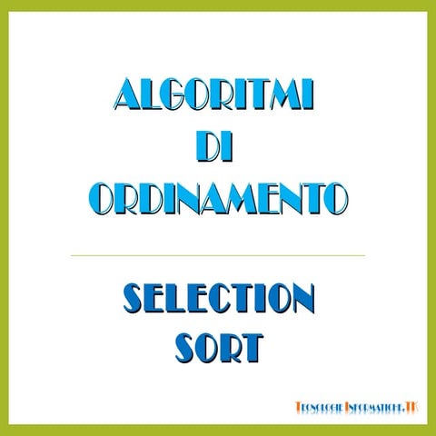 Selection sort | PPT