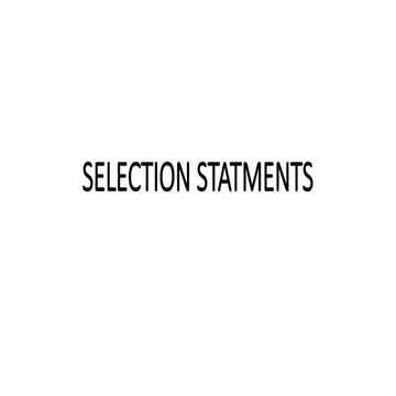Conditional statement c++ | PPTX